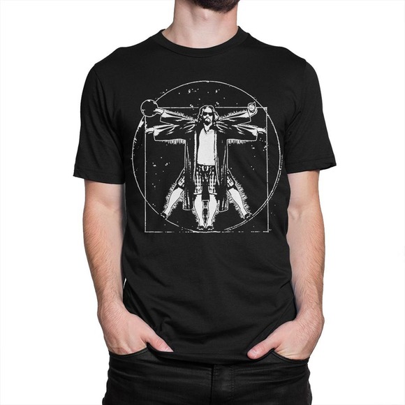 The Vitruvian Big Lebowski T-Shirt - Picture 1 of 4
